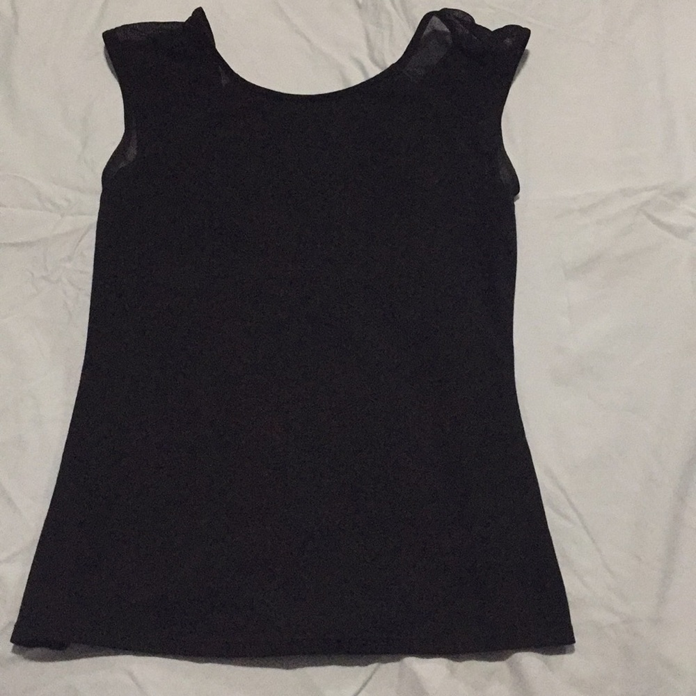 🔥FINAL PRICE🔥 Express black top w mesh shoulders